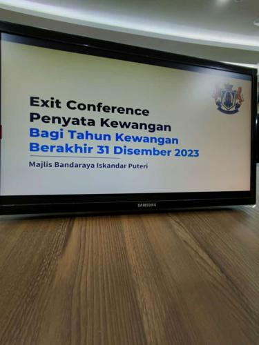 Exit Conference Majlis Bandaraya Iskandar Puteri & Majlis Perbandaran Kulai